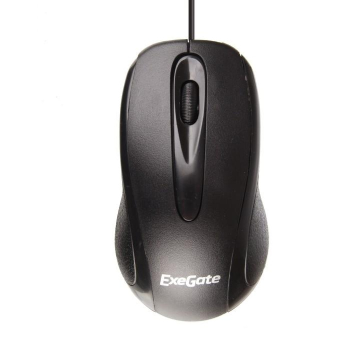 Мышь ExeGate Professional Standard SH-9026 USB, оптическая, 1000dpi, 3D, 3 кнопки и колесо прокрутки, длина кабеля 1,35м, черная, Color Box EX264099RUS