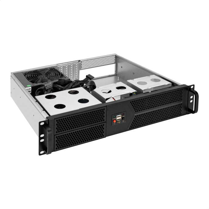 Серверный корпус ExeGate Pro 2U400-04 RM 19", высота 2U, глубина 400, БП 500PAS, 2*USB EX299984RUS