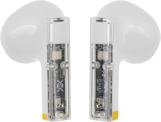 Гарнитура вкладыши Deppa Air Crystal белый беспроводные bluetooth в ушной раковине 44162