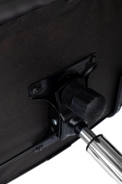 Кресло руководителя Бюрократ CH BALANCE SL PU, экокожа, до 150кг, топ-ган, фиксированные подлокотники,  черный