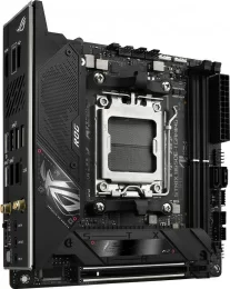 Материнская плата Asus ROG STRIX X670E-I GAMING WIFI SocketAM5 AMD X670 2xDDR5 mini-ITX AC`97 8ch(7.1) 2.5Gg RAID+HDMI