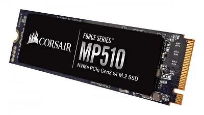 Твердотельный накопитель Corsair. CORSAIR Force MP510 SSD 1920GB, 3D TLC, M.2 (2280), PCIe Gen 3x4, NVMe, R3480/W2700, TBW 3120