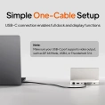 Док-станция CABLETIME CB09W (CT-DKS9-PW) для настольного экрана