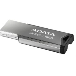 Флешка USB A-Data UV250 16ГБ, USB2.0, серебристый [auv250-16g-rbk]