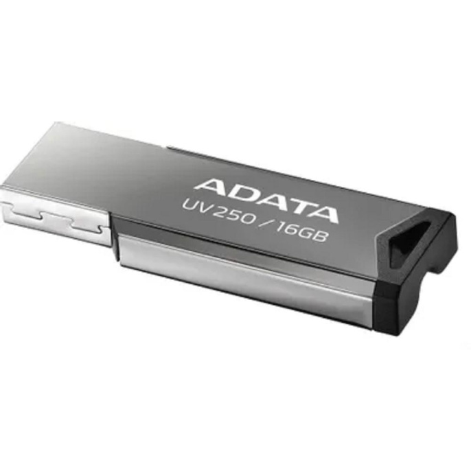 Флешка USB A-Data UV250 16ГБ, USB2.0, серебристый [auv250-16g-rbk]