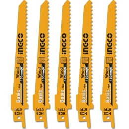 Полотна по дереву для сабельной пилы 150 мм, 5 шт INGCO RSB611D