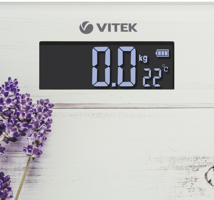 Напольные весы Vitek VT-8083, до 180кг, цвет: рисунок