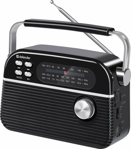 Портативная колонка DEFENDER Vega 5Вт FM/AM/SW/BT/USB/TF/1200мАч,65079