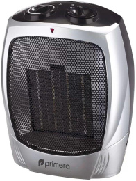Тепловентилятор керамический PRIMERA FHP-1820-FCT,  1800Вт,  с термостатом, 2 режима, серебристый