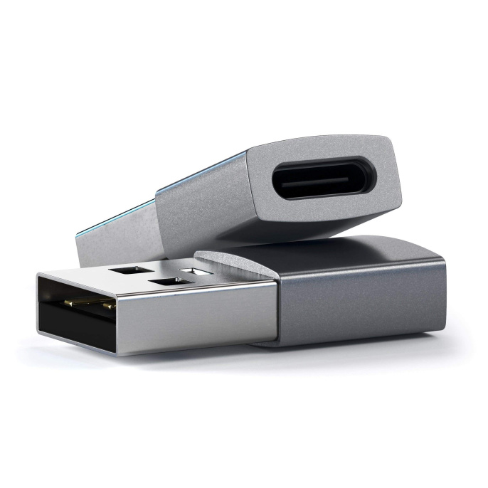 Адаптер Satechi USB Type-A to Type-C. Цвет серый космос. (ST-TAUCM)