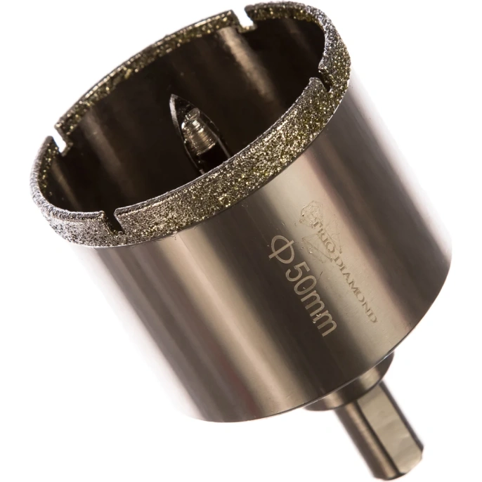Коронка алмазная по керамике и кафелю с центрирующим сверлом TRIO-DIAMOND 50 мм 400050