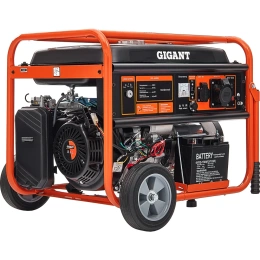 Бензиновый генератор Gigant 6,5 кВт; эл.стартер; ATS; колёса и ручки GGL-6500E