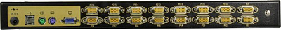 ProCase E1916HD Консоль однорельсовая , КВМ 16 порт, LCD 19'', single rail console KVM 16 port, LCD D-Sub, USB, разрешение 1920*1080, 16 кабелей