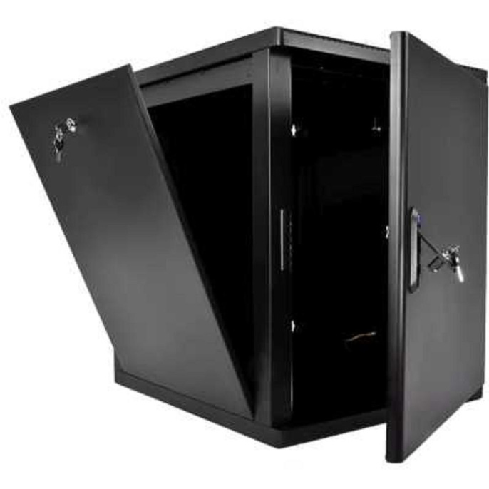 ЦМО Шкаф телекоммуникационный настенный разборный 12U 600 x 520 съемные стенки, дверь металл, цвет черный ШРН-М-12.500.1-9005