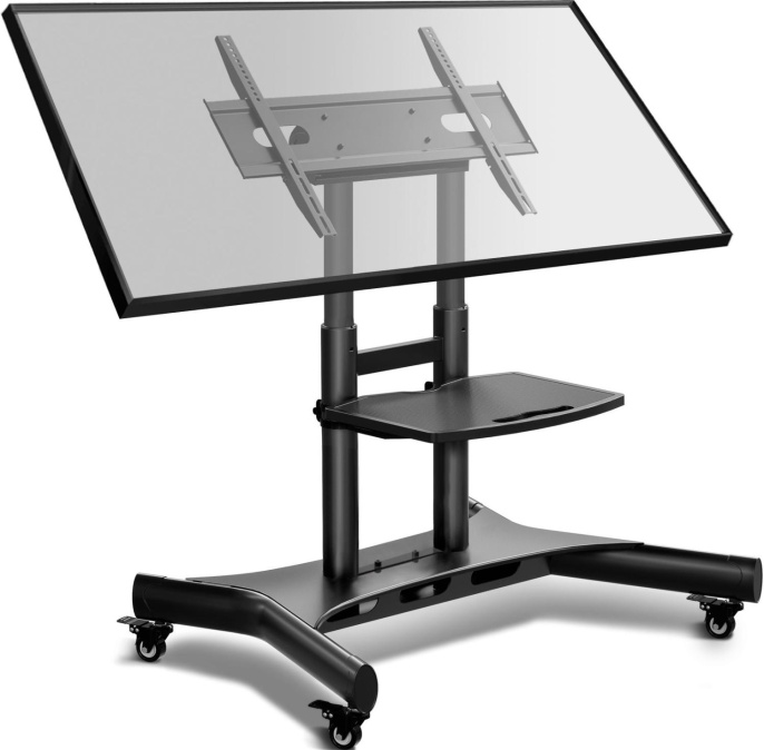 Стойка для телевизора Onkron TS1380 черный 50"-83" макс.70кг напольный мобильный (13416632)