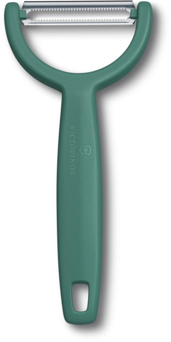 Овощечистка Victorinox Ypsoс лезвием двухсторон. зеленый упак.:европодвес (6.0963.4)