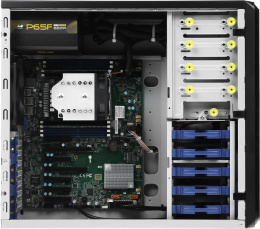 Сервер IRU Rock W9105P 1x4214 1x16Gb 1x500Gb M.2 SSD C621 AST2500 2x1Gb/s 1x550W w/o OS 2158438