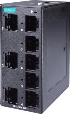 Неуправляемый коммутатор MOXA EDS-2008-ELP, Entry-level, 8 портов 10/100 TP, от -10 до 60°C
