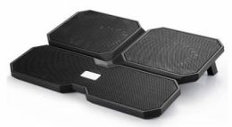 Подставка для ноутбука DeepCool Multi Core X6, 15.6", 380х295х24 мм, 2хUSB, вентиляторы 4 х 900г, черный [dp-n422-mcx6]