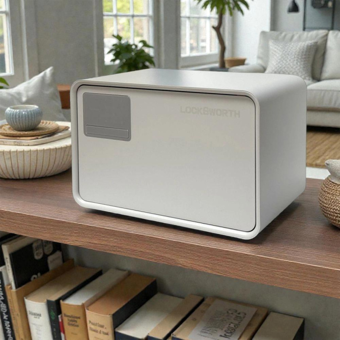 Сейф мебельный LockSworth VS4523-WH взломостойкий встраиваемый 200x310x200мм электронный/ключевой