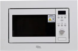 Встраиваемая микроволновая печь OASIS MW-RMW, 20л, 800Вт, белый