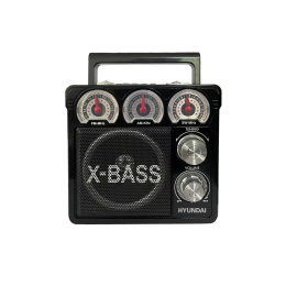 Радиоприемник настольный Hyundai H-SRS104 черный USB SD/microSD