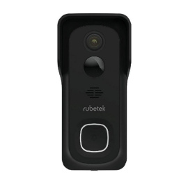 RUBETEK RV-3440 Видеозвонок на батарейках цв. чёрный , 2 Мп, 1/2.9'' CMOS, объектив 2.4 мм, ONVIF/WebRTC/RTSP, слот microSD, Wi-Fi 2.4 ГГц, PIR датчик 100°, 6700 мАч, IP65, металл