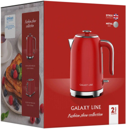 Чайник электрический GALAXY LINE GL 0349, 1.7л, нержавеющая сталь