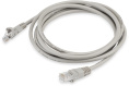 Патч-корд KINGPRICE KP-PC-c5e-2m-g литой (molded), UTP, кат.5E, 2м, 4 пары, 26AWG,  алюминий омедненный,  многожильный,  серый
