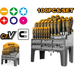 Набор отверток и бит INDUSTRIAL INGCO 0+60 шт. HKSD10028