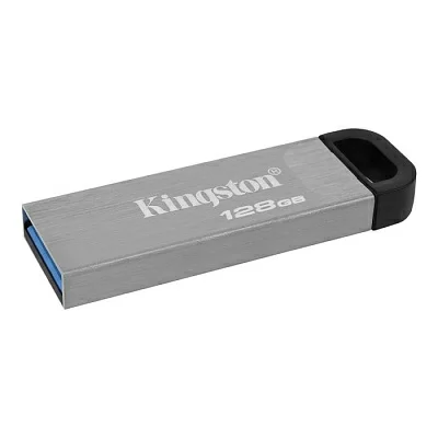 Флэш накопитель Kingston DTKN/128GB 128Gb Data Traveler Kyson USB3.2 Чтение 200MB/s, Запись 60MB/s металлический корпус
