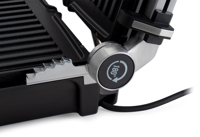 Электрогриль DOMFY Metal DSM-EG502,  черный и серебристый