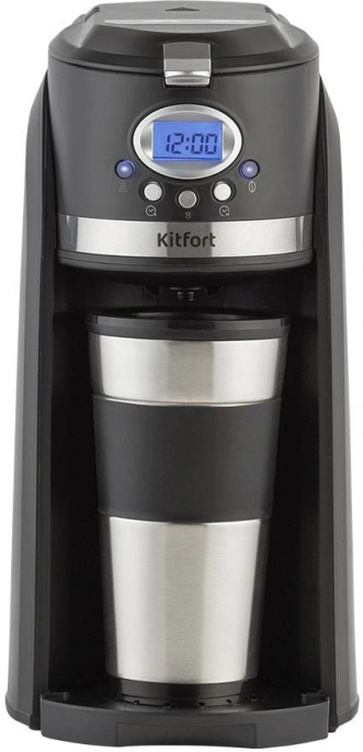Кофеварка капельная Kitfort КТ-797 800Вт черный/нержавеющая сталь
