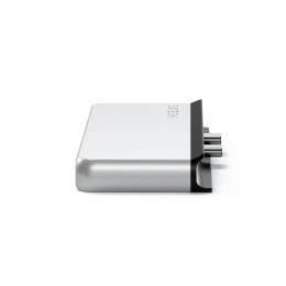 Хаб двойной Satechi Dual USB-C Hub For Surface Pro 9. Цвет: серебристый (ST-HSP9P)