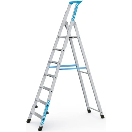 Стремянка с закрепленными завальцовкой ступенями Zarges Nova S 7 ступеней 42457