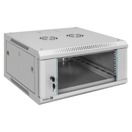 Шкаф телекоммуникационный 19" настенный 4U ExeGate EC-WM-4U.600.G.GREY 19”, 4U, 600x600x280mm ШхГхВ , передняя дверь закаленное стекло, съемные боковые панели, пыле- и влагозащита IP23, светло-серый RAL 7035 EX300263RUS