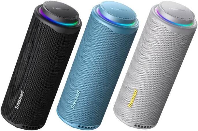 Портативная колонка Tronsmart T8 Серый (номинальная мощность 40 Вт, питание: от аккумулятора, Bluetooth 5.3, влагозащита IPX7, время работы: 18 ч)
