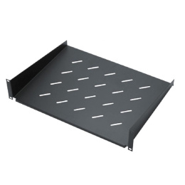 NEOMAX Полка 19"1U, для настенного шкафа 600*450; глубина полки 280мм, ширина 500мм; цвет черный NM-SHF-1U45-101-BK