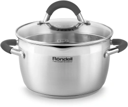 Кастрюля 2.3л Rondell Flamme RDS-023, нержавеющая сталь, с крышкой