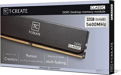 Оперативная память DDR5 64Gb KiTof2 PC-44800 5600MHz Team T-Create Classic (CTCCD564G5600HC46DC01) CL46-46-46-90