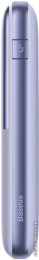 Портативное зарядное устройство Baseus PPBD040205 Bipow Pro Digital Display Fast Charge Power Bank 10000mAh 20W Purple Overseas Edition + кабель USB to Type-C 3A 0.3m White