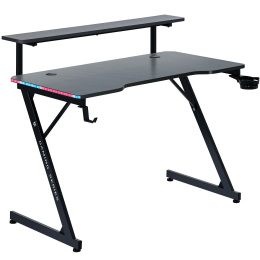 Defender Игровой стол Adamant полка,подвесы,черн,МДФ,RGB (64075)