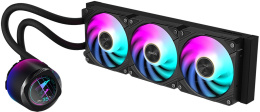 Кулер для процессора СЖО GigaByte Aorus WaterForce X II 360 9JAWTX2360-00-G10 Intel 115x/1200/1700/1851, AMD TR4/AM5/AM4/sTR5, размер вентилятора: 120х120мм, размер водоблока: 87.6х77.7х87.6мм, гидродинамический подшипник, 2400об/мин, 72CFM