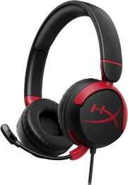 Гарнитура игровая HYPERX Cloud Mini,  для компьютера, накладные,  проводные, черный  / красный [7g8f4aa]