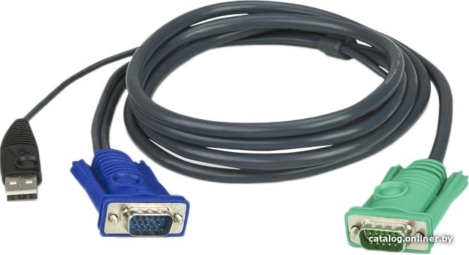 Кабель Aten 2L-5201U stranded черный
