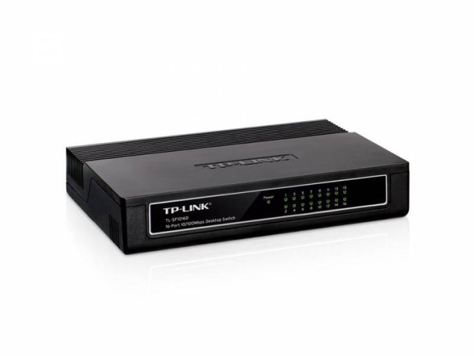 Коммутатор TP-LINK TL-SF1016D, неуправляемый