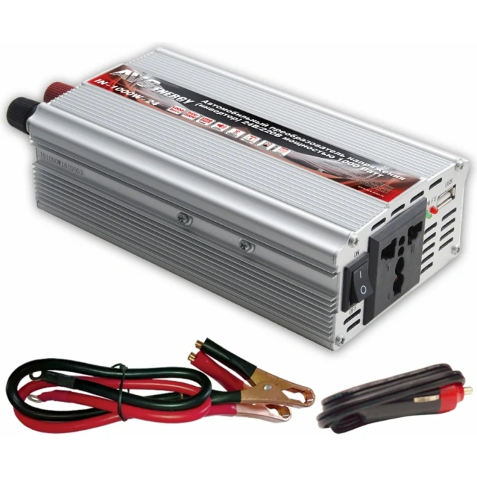 Автомобильный инвертор AVS 24/220V IN-1000W-24 A07074S