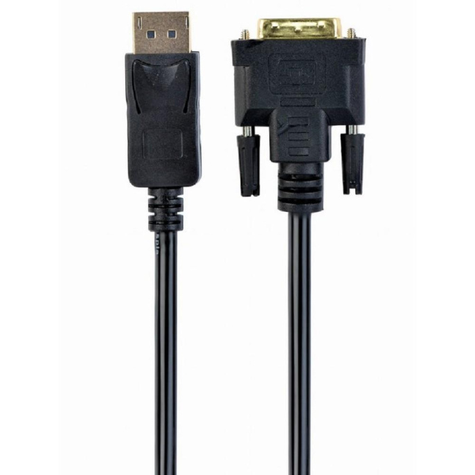 Bion Кабель DisplayPort - DVI, 20M/24+1M, однонаправленный, позолоченные контакты, 1.8 м, черный [BXP-CC-DPM-DVIM-018]
