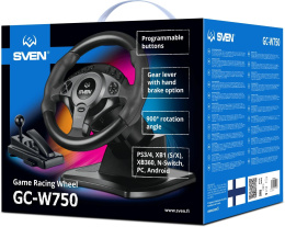 Руль Sven GC-W750 16кноп. с педалями черный