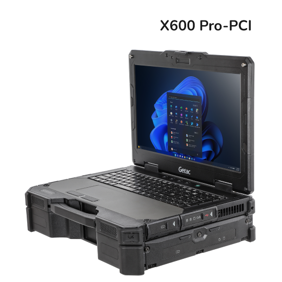 Ноутбук GETAC X600 XR8169GHBDCA Intel Core i7-11850HE vPro, 15.6" + w/ Webcam, 16GB RAM, 1TB PCIe SSD, VGA GTX1650 W, Membrane Backlit KBD, WIFI+ BT, RS232 x 1 + RJ45 x 2 + VGA + Thunderbolt 4, Battery 75Wh x 2, Smart card reader